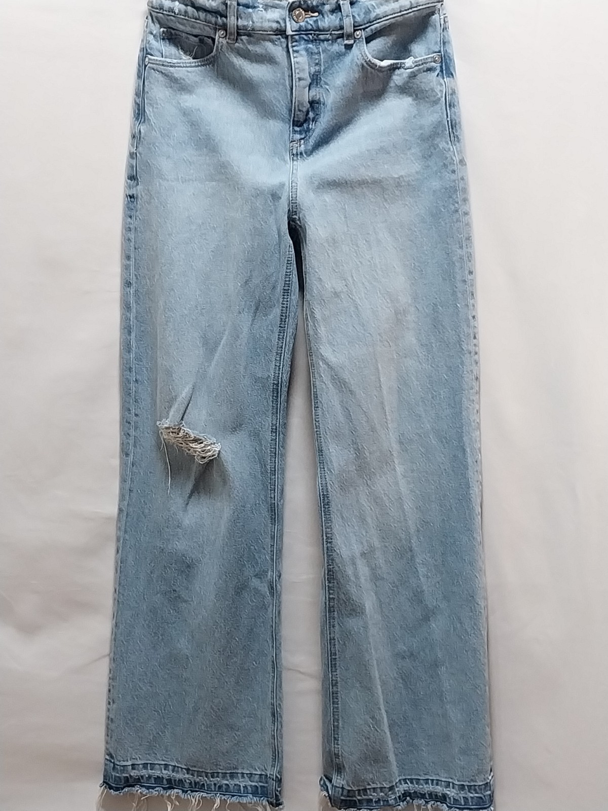 LOFT Made and Loved Wide Leg Jeans Women’s Size 25 Blue Stretch Denim
