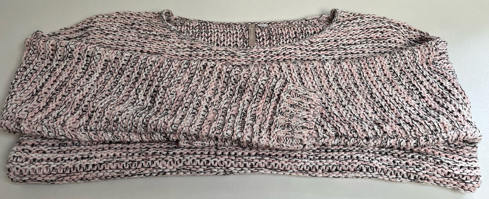 Anthology Salmon Pink Oversized Chunky Knit Ladies Jumper Size 16-18 XL