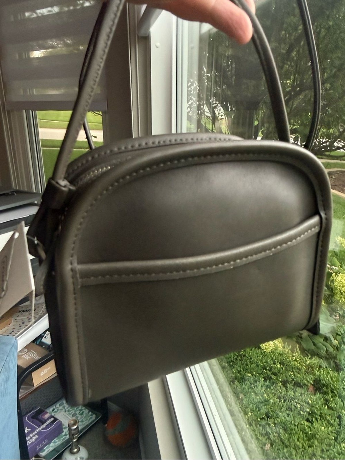 NWT Coach Abbie 9017 Dark Gray Nickel Hardware Deadstock Vintage 1998