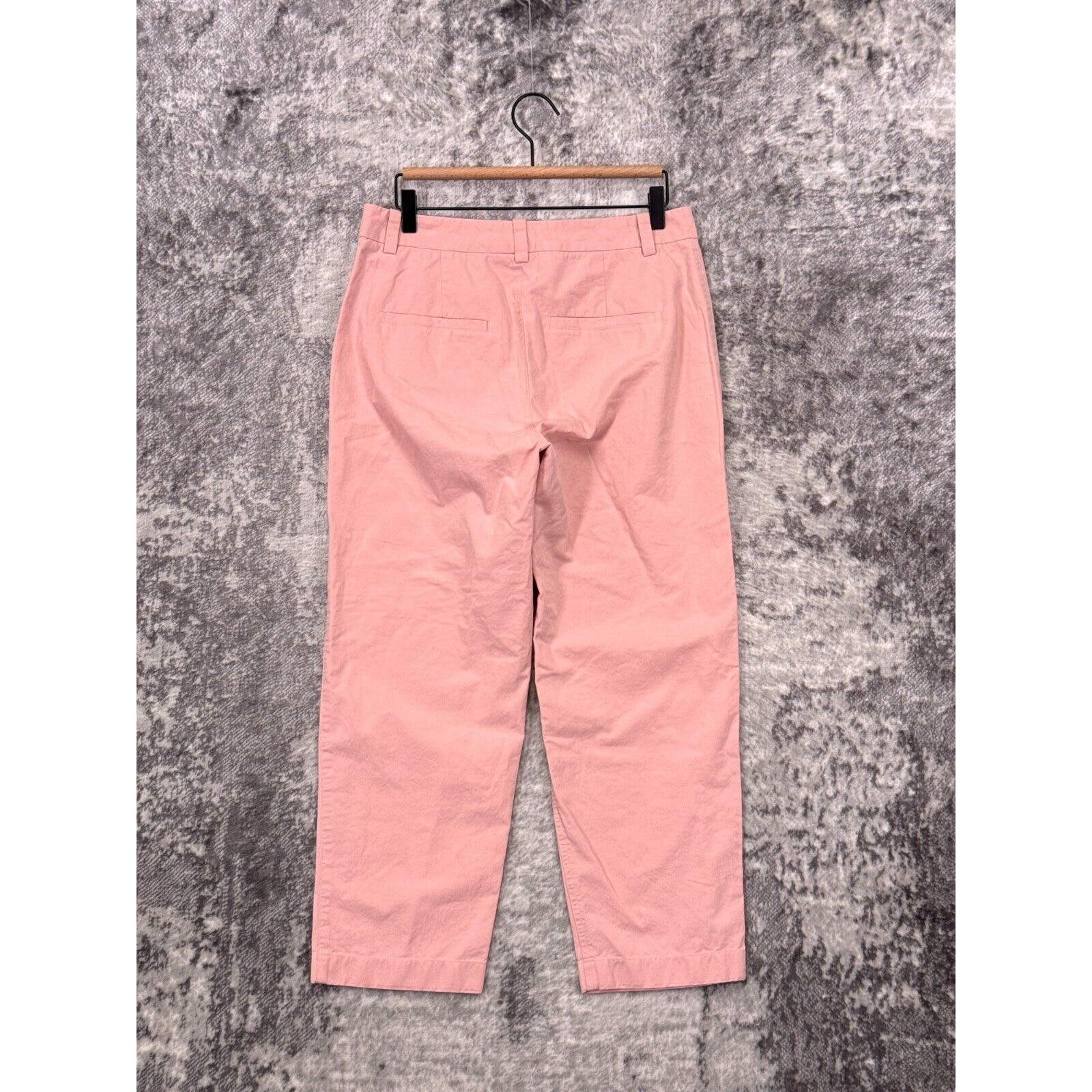 Vince Pants 6 Womens Washed Cotton Twill Blush Pink Relax Crop