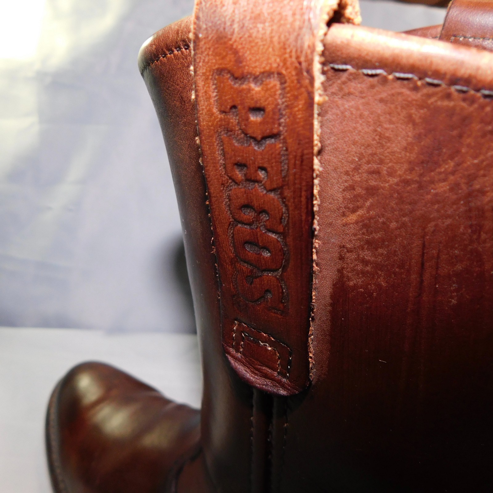 Red Wing Mens 10 B NARROW 1155 Pecos Brown Leather Boots Soft Toe USA VTG