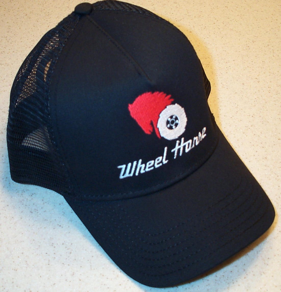Wheel Horse Logo Embroidered Solid or Mesh Hat (6 colors)