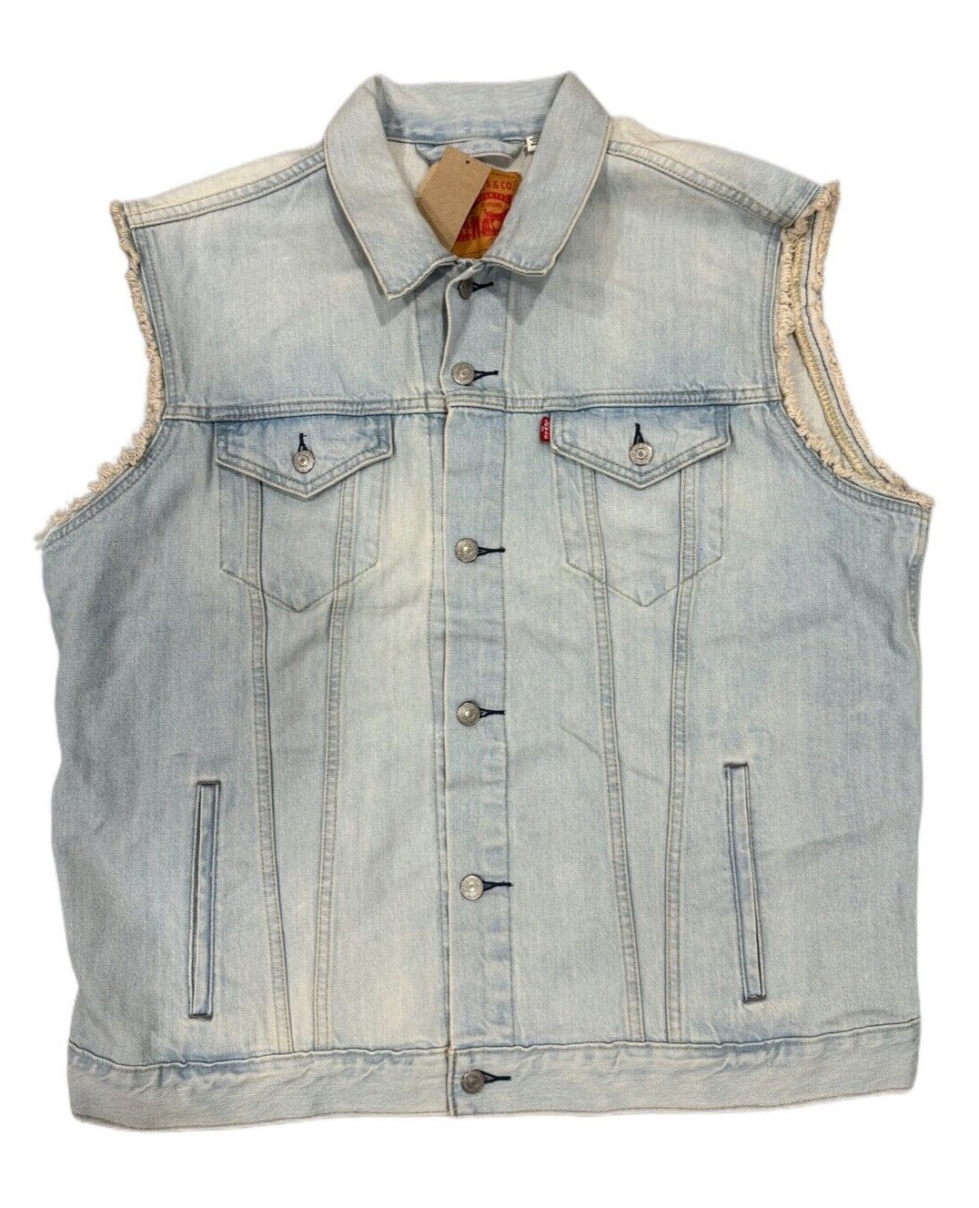 Levi’s Mens Trucker Vest Color Light Stonewash 0014