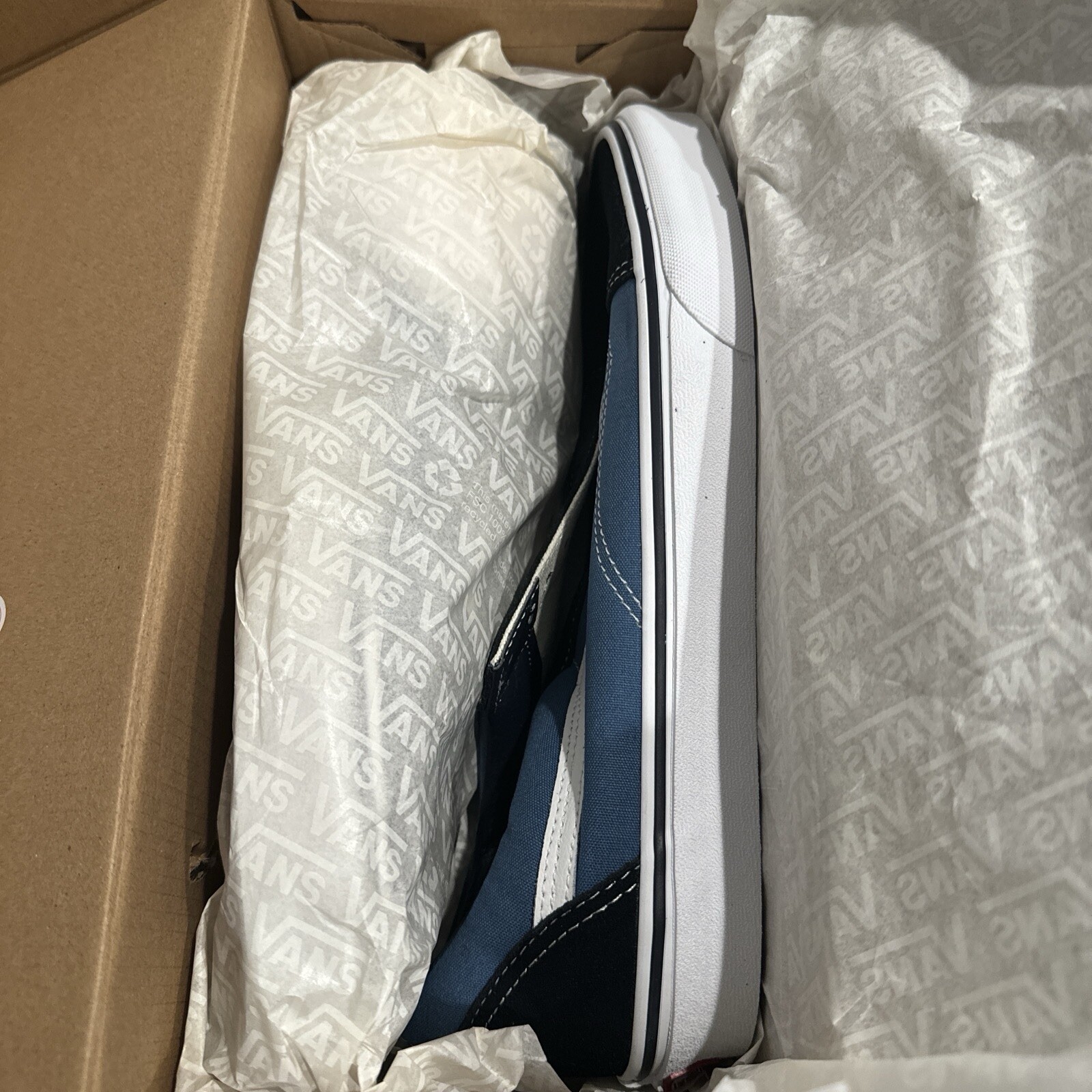 Vans Old Skool Navy Skateboarding Shoes Classic Canvas/Suede Men’s Size:11