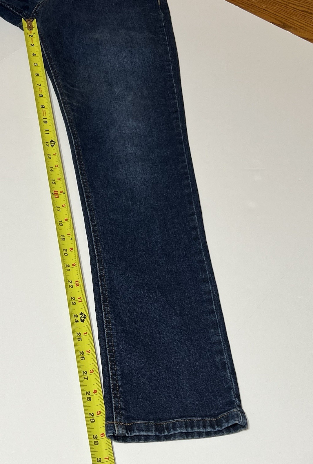 Mott and Bow Women’s Boyfriend Jeans Tag 26×30 (28×30) Blue Stretch Mid Rise