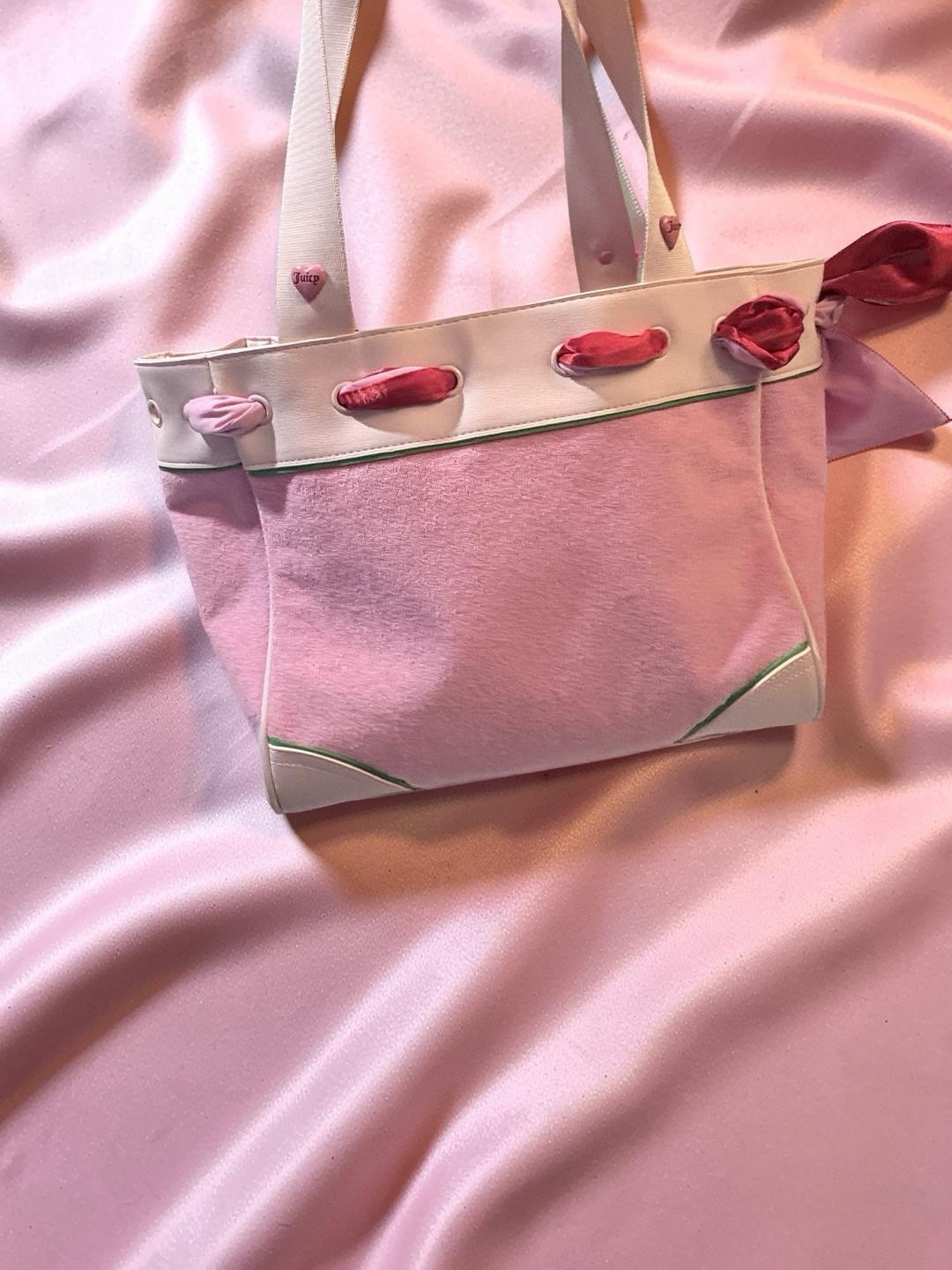 Juicy Couture Retro Strawberry Day Dreamer Customized Bow & Charm 1 Of A Kind