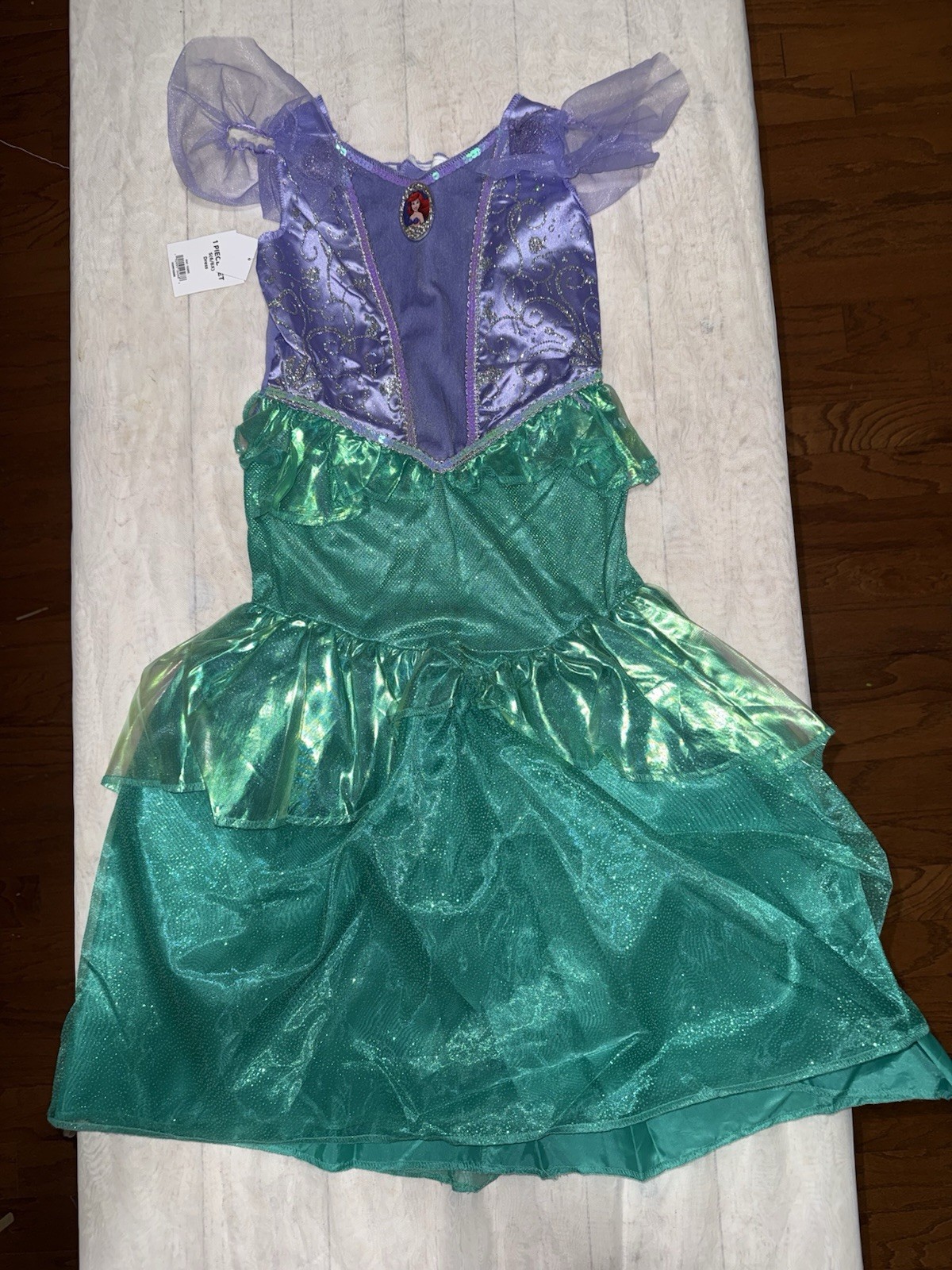 Disney Ariel Dress Costume Girls S(6/6x) Little Mermaid