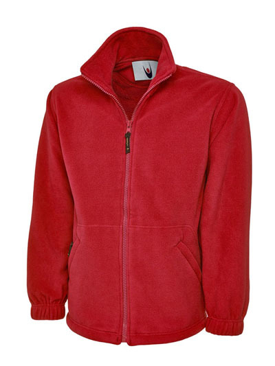Heavyweight Work Wear Embroidered Fleece Jacket. FULL EMBROIDERED COLOUR LOGO
