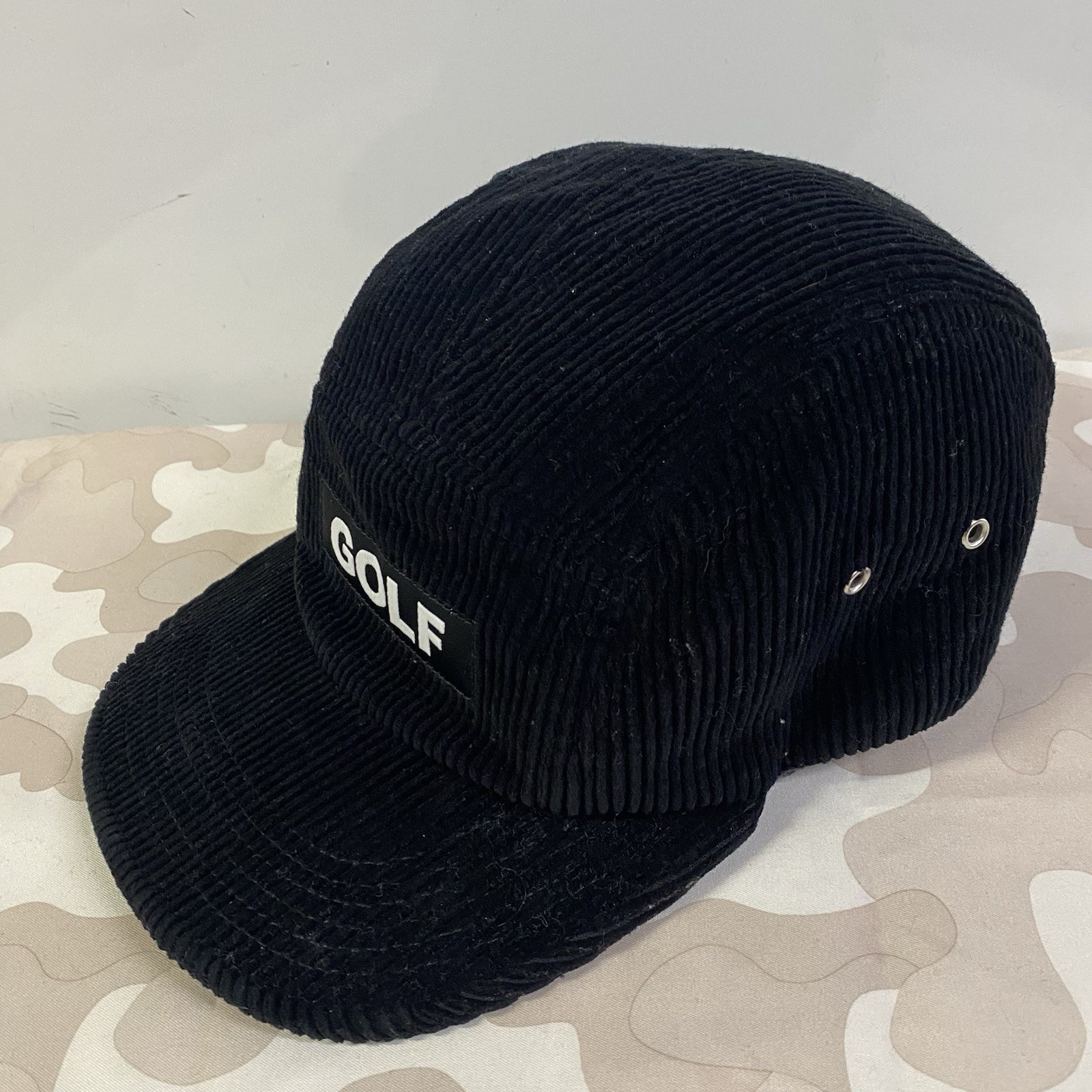Golf Wang Hat Cap Black GOLF Corduroy 5 Panel Strapback Tyler the Creator
