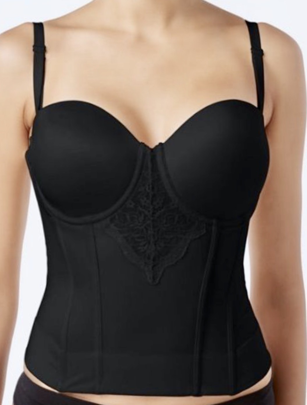 MAIDENFORM Ultra Firm Control Strapless Lace Bustier Bra 36C 36D 38C 38D 40D 42C