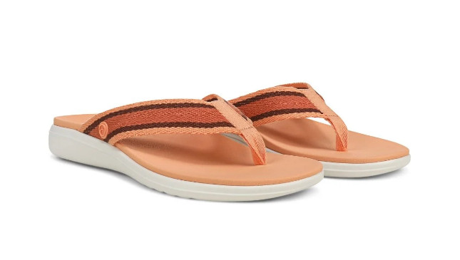 Vionic Beach Indigo Toe Post Sandal, Shell Coral Multi