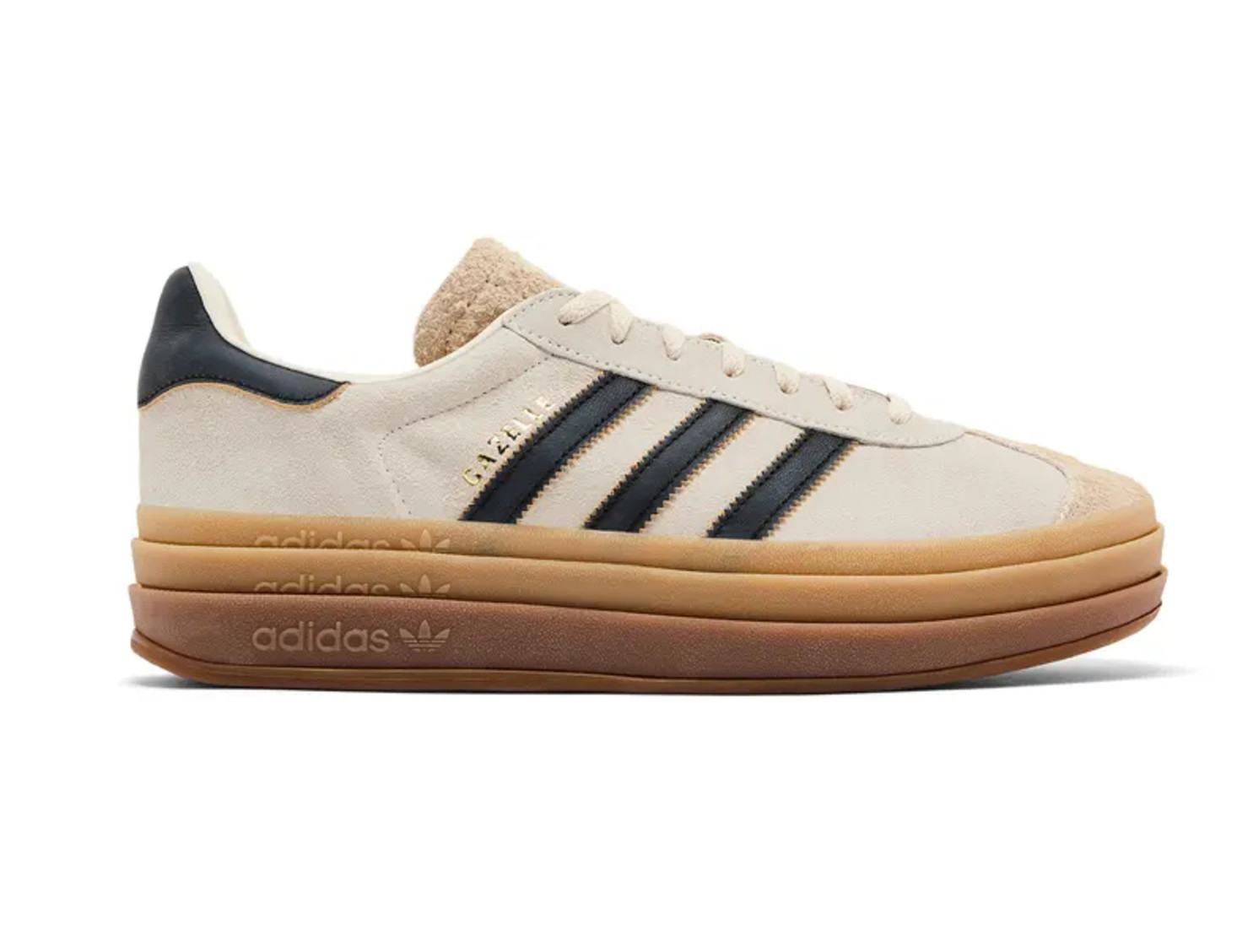 SIZE 9.5 WOMENS – NEW Adidas Women’s Gazelle ‘Cream Black Gum’ – JS3892