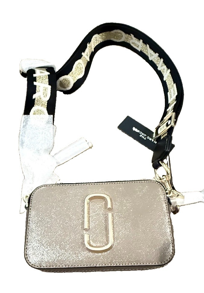 Marc Jacobs Snapshot Crossbody French Grey Multi M0014146 NWT Dust Bag $295
