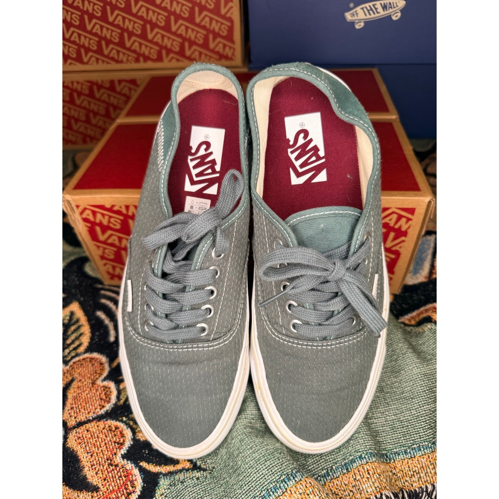 Gently Worn Lx Authentic 44 Kickdown Sashiko Forest Green Women 9.5/Men 8