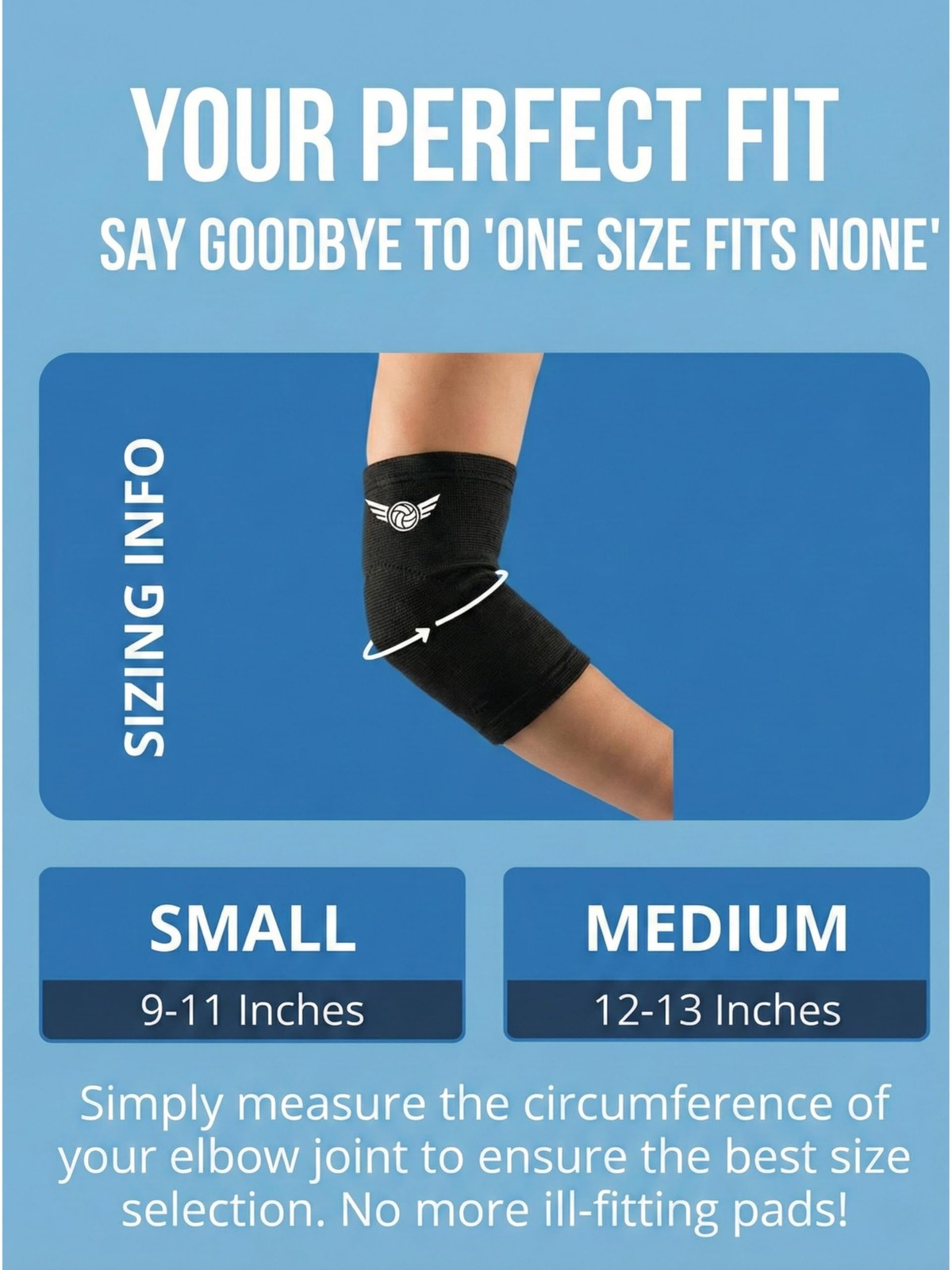 Baylee and Me Volleyball Elbow Pads with Breathable Mesh Carry Bag – Impact Abso