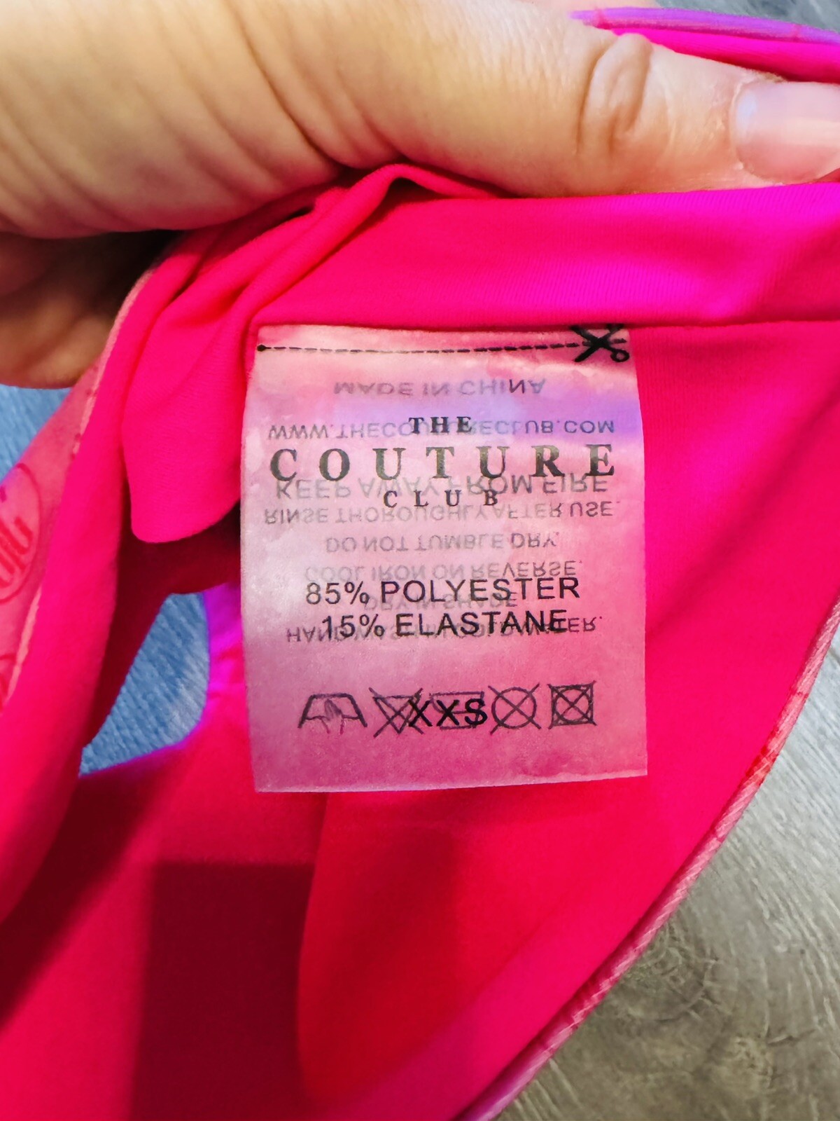 The Couture Club REVERSIBLE ONE SHOULDER BIKINI Top Pink Size XXS