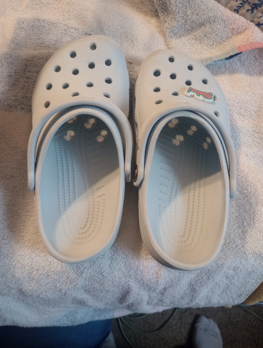 Pastel Blue Crocs