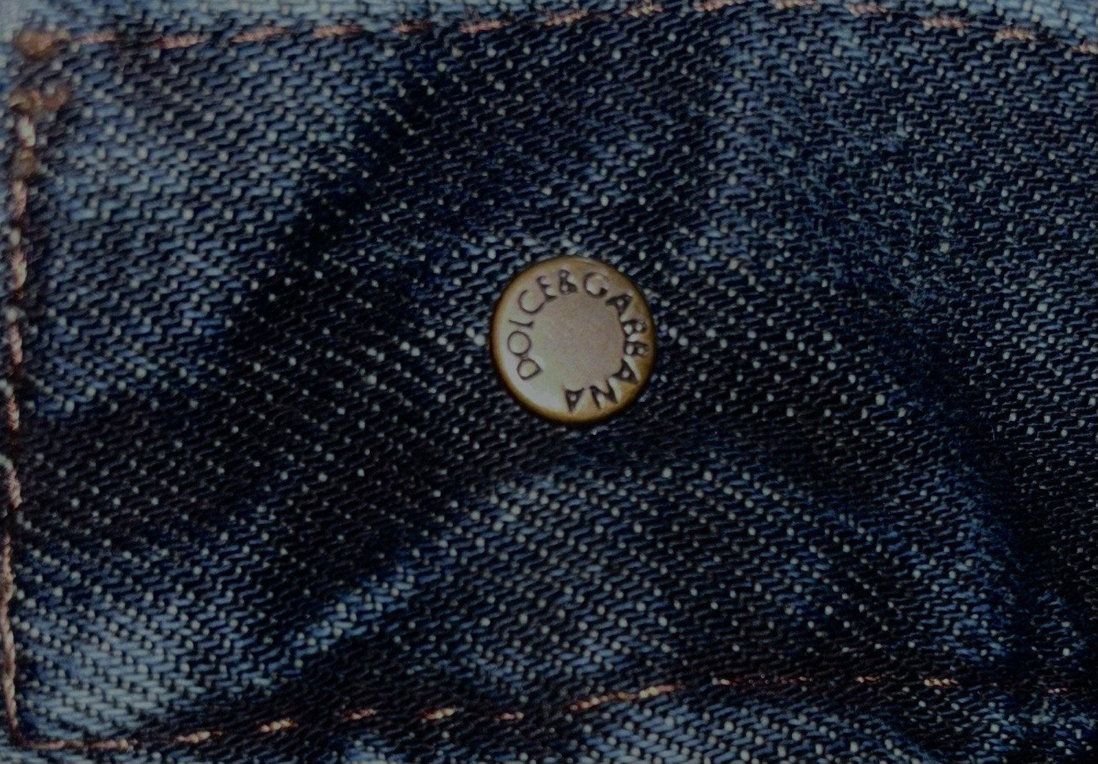 Dolce & Gabbana Men’s Western Pockets Blue Jeans Size 34W/ 26.5 In