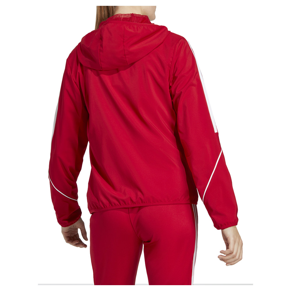 adidas Tiro23 League Full Zip Windbreaker Womens Red Casual Athletic Outerwear I