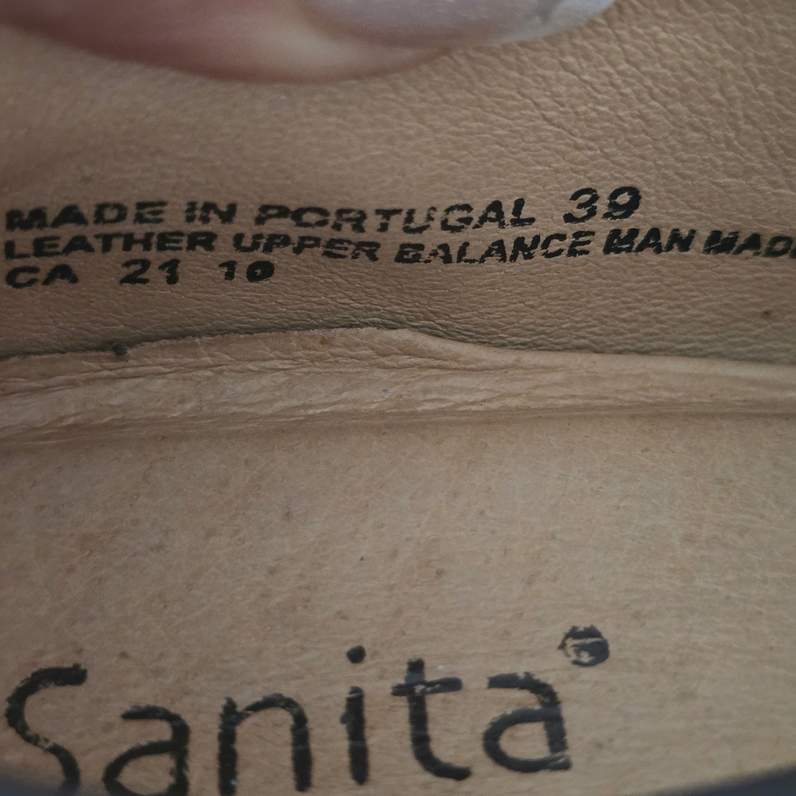 Sanita Leather Mary Jane Womens 8 EU 39 Dark Brown Comfort Shoes