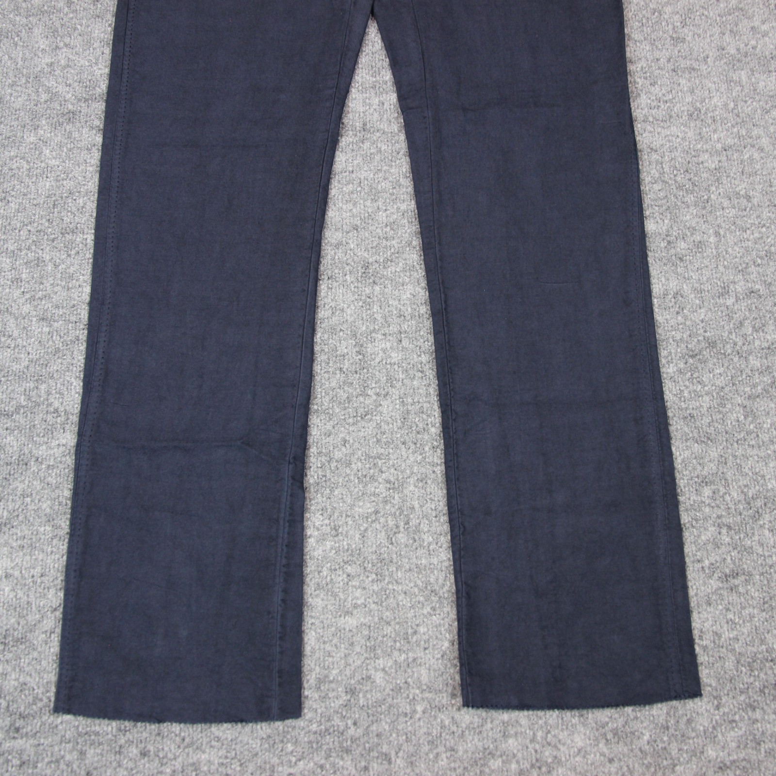 Sid Mashburn Pants Men’s 34X36 Blue Unhemmed Garment Dyed Sport Trousers *FLAW