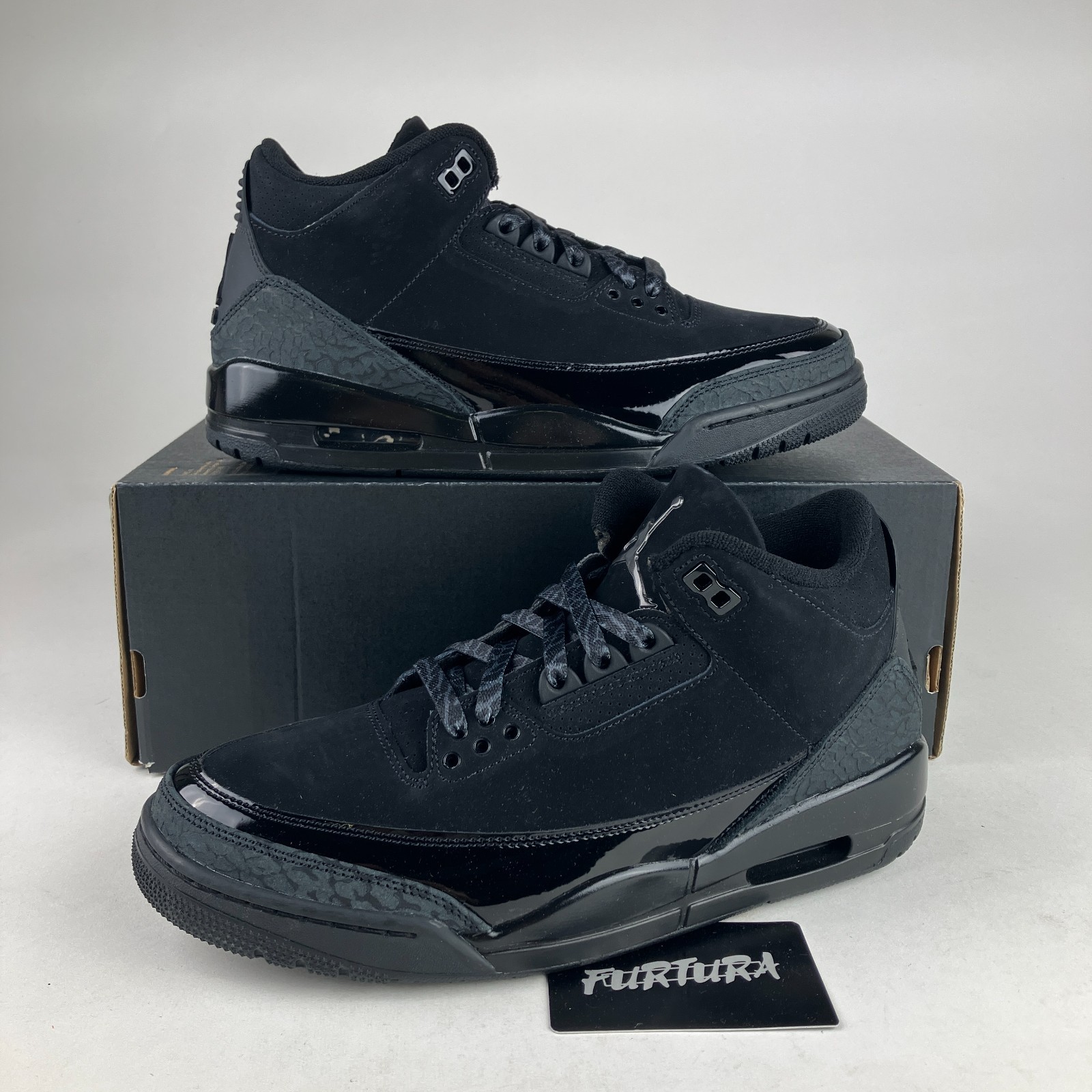 Nike Air Jordan 3 Retro Black Cat (2025) CT8532-001 Men’s Size 8.5 Shoes #300C