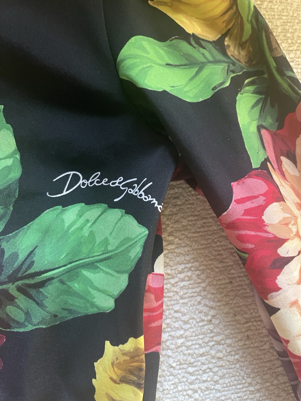 New Dolce & Gabbana Floral Crop Top, Size 38