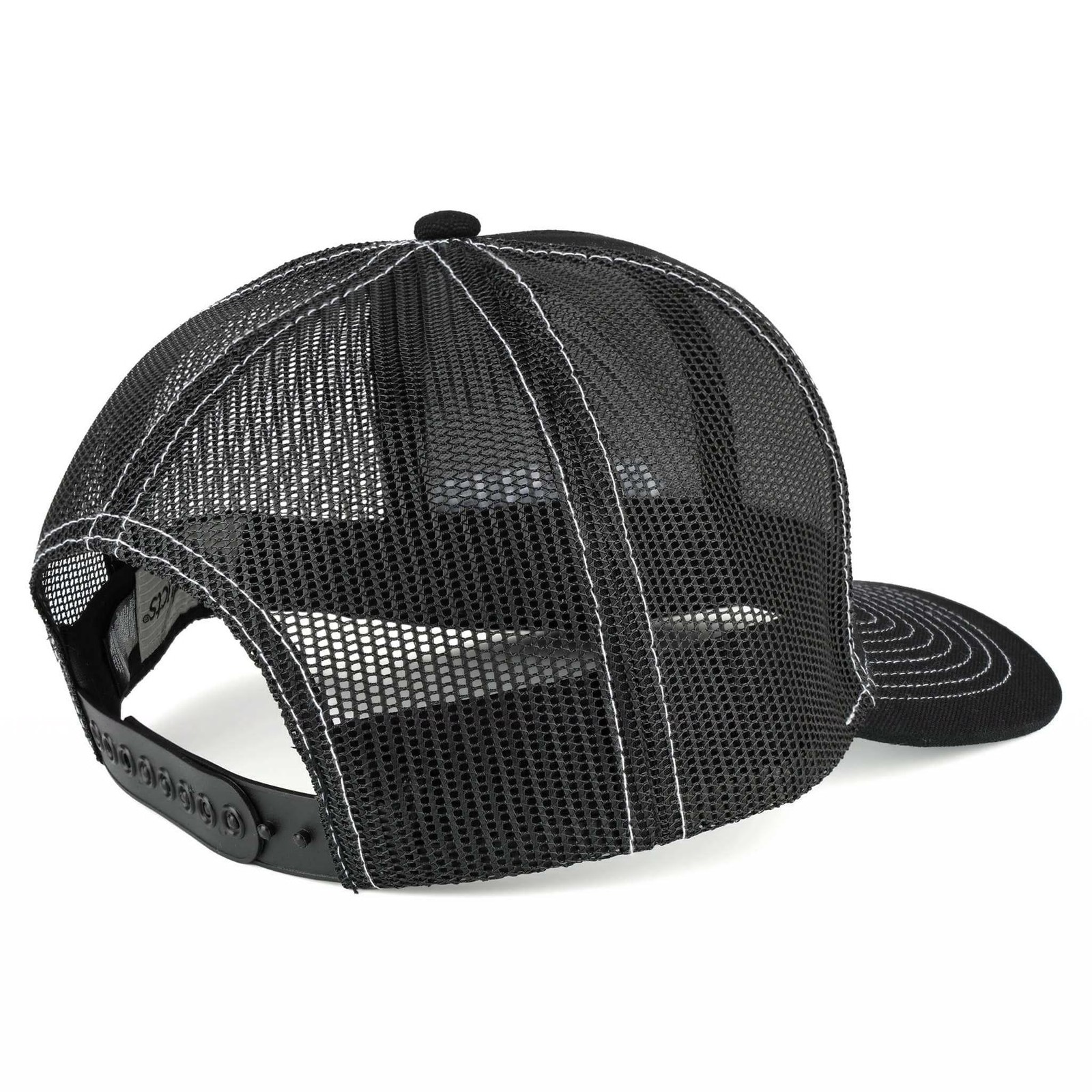 Case Construction Black Canvas Cap with Black Mesh Back 681022