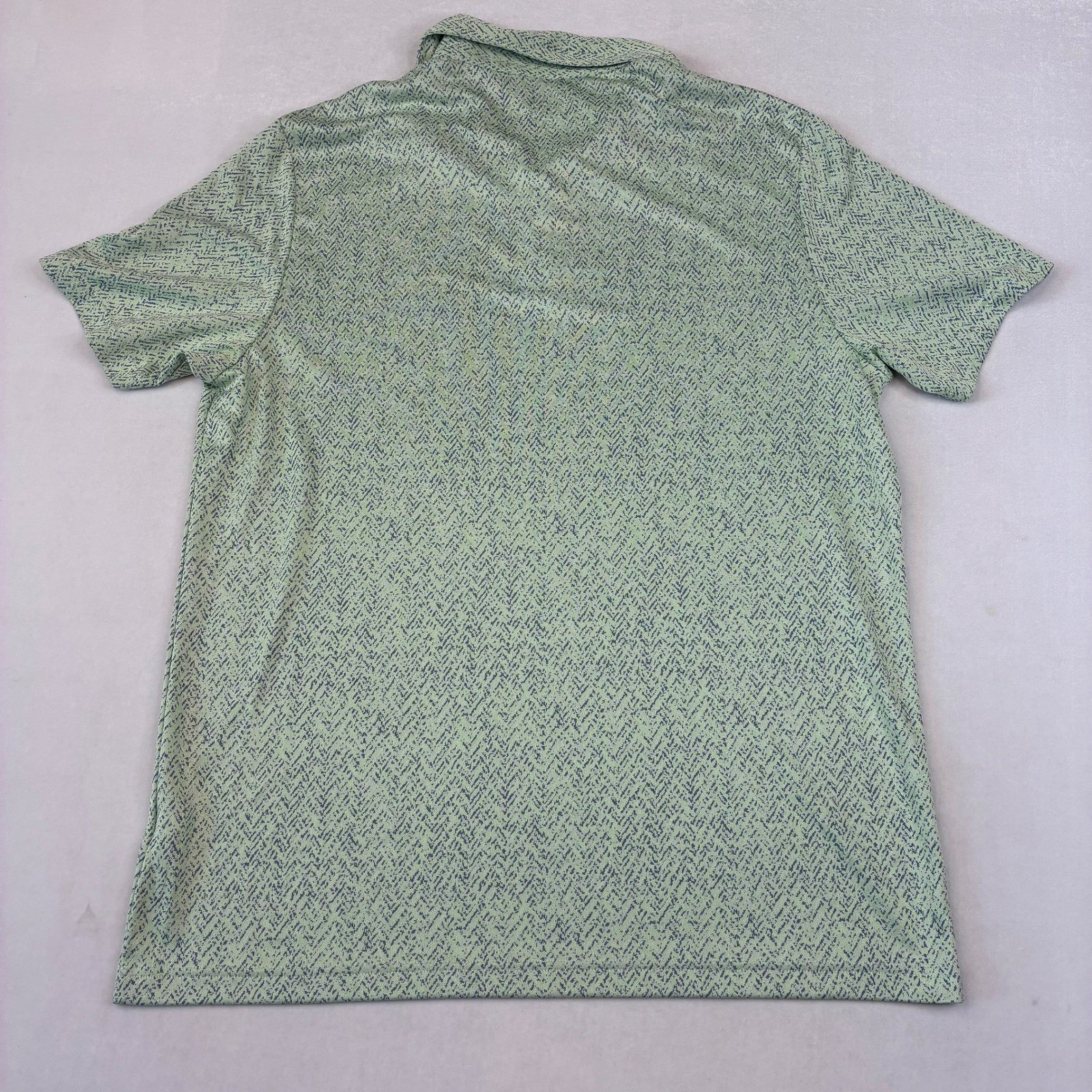 Adidas Polo Shirt Men Large Green Graphic Performance Golf IQ2948 Short Sleeve
