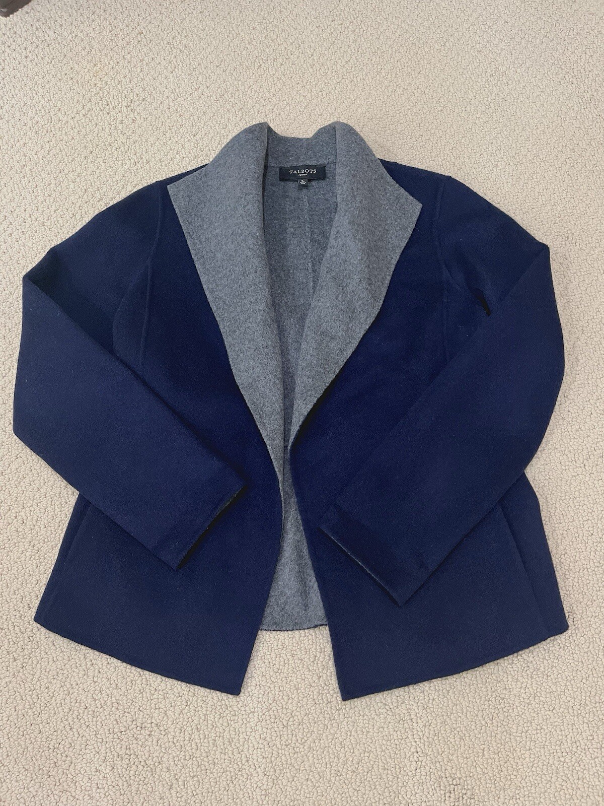 talbots women wool blazer size SP