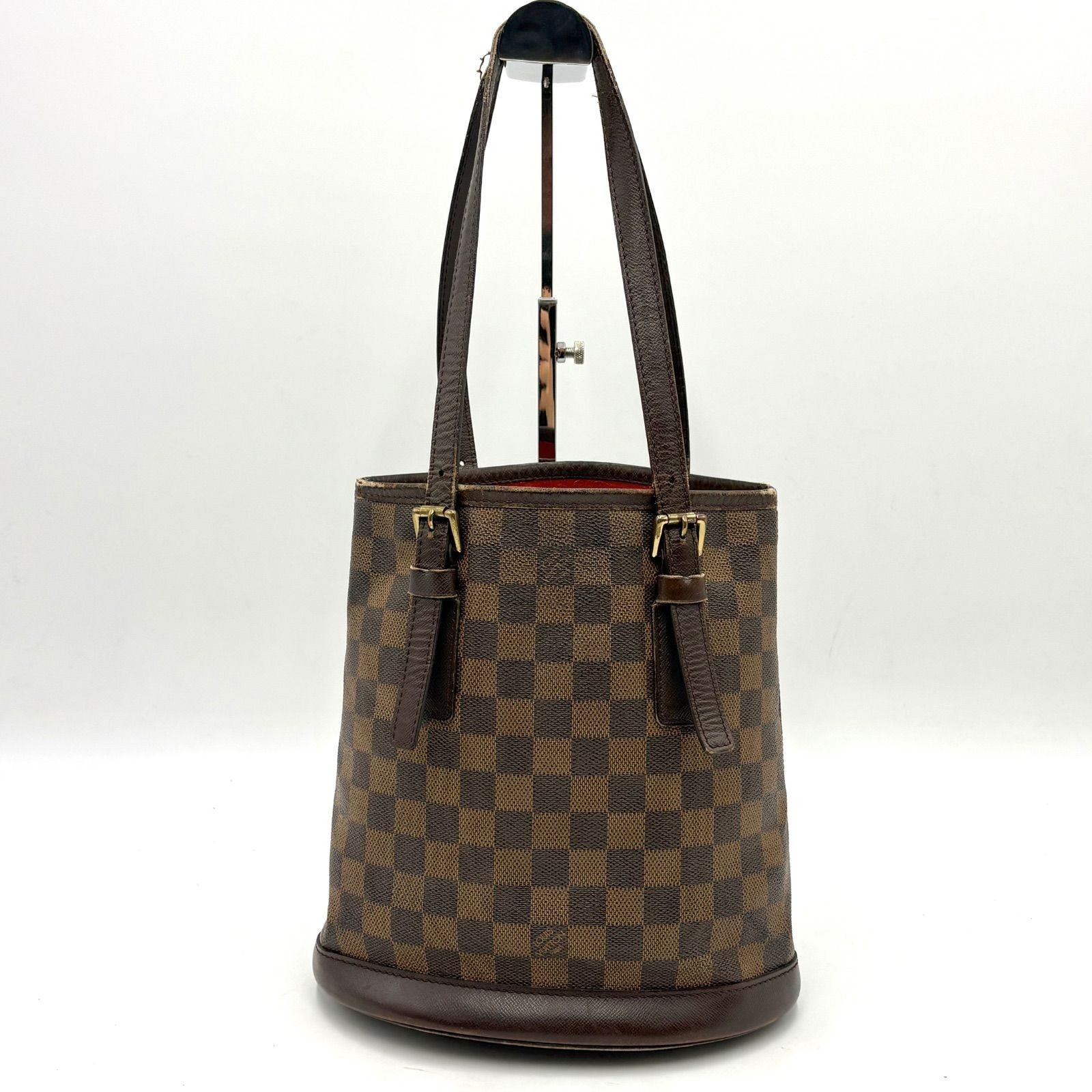Auth LOUIS VUITTON Damier Ebene Marais Tote Bag Handbag N42240 2Y6311