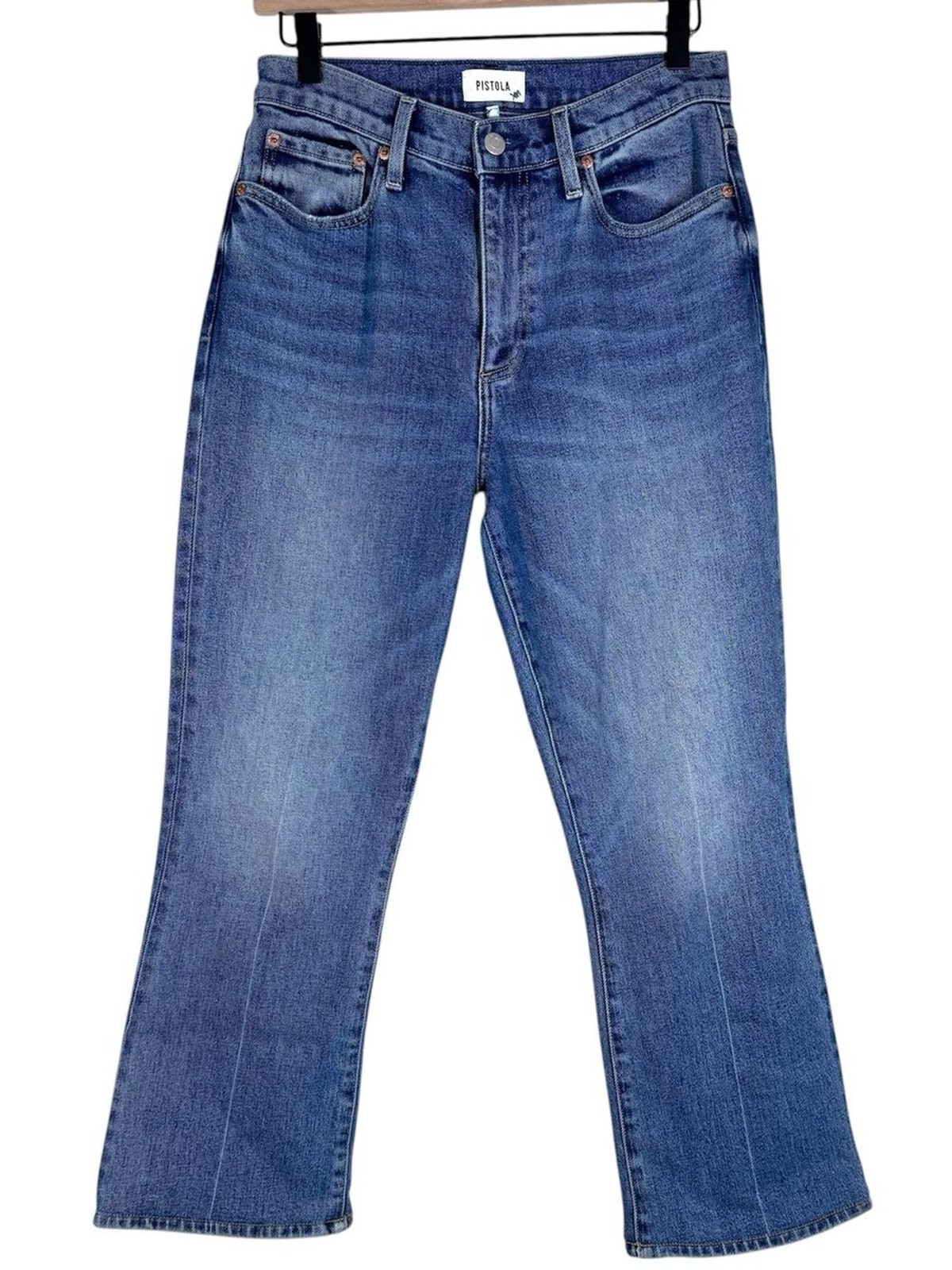 Pistola Lennon High Waist Ankle Bootcut Jeans Milano Wash Size 28