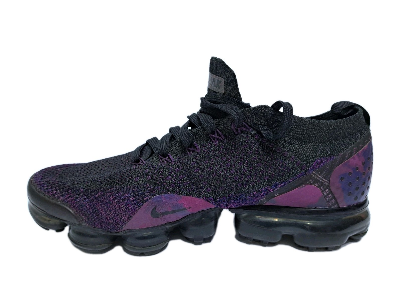 Nike Air VaporMax Mens 8.5 Flyknit 2 Night Purple Black 942842-013