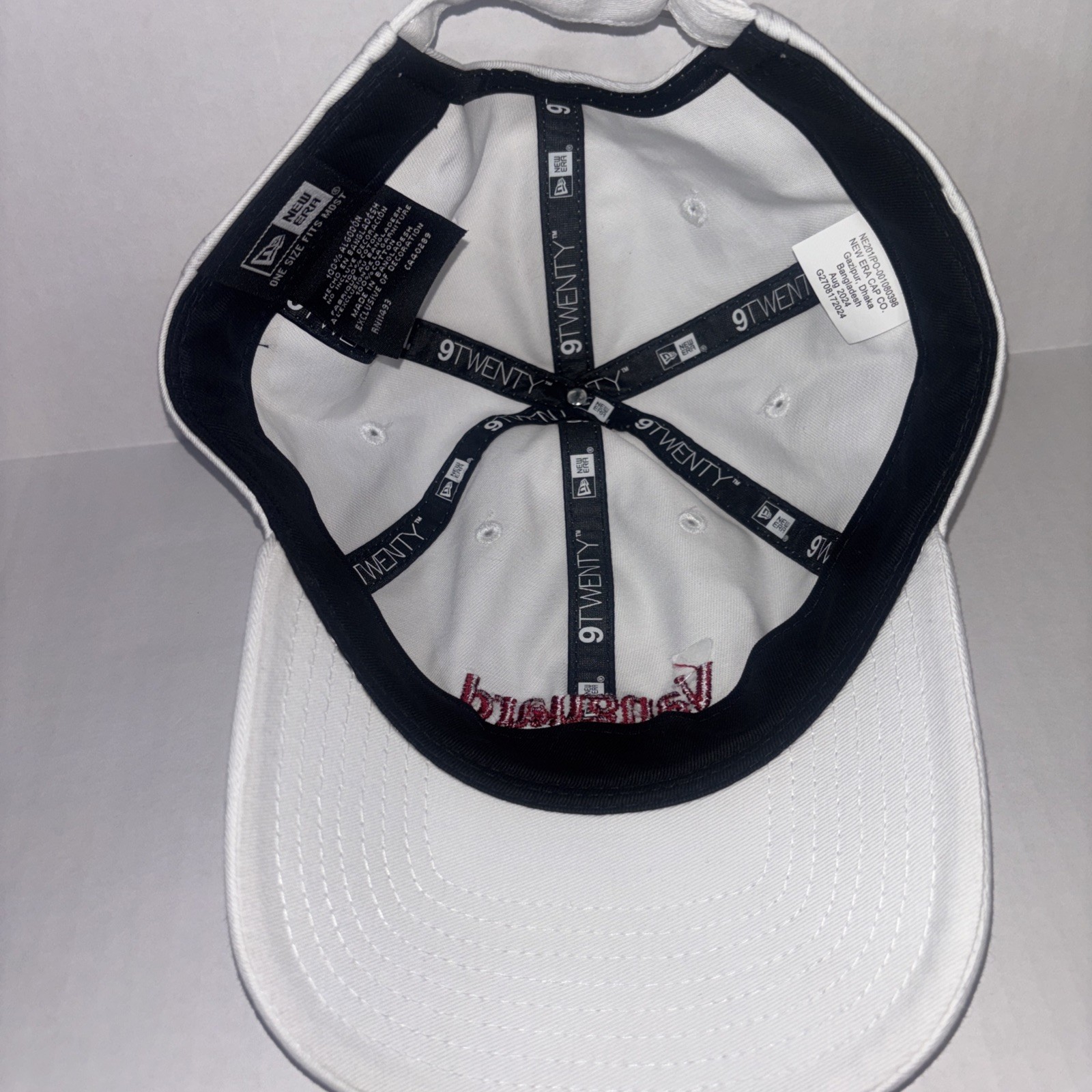 Vanguard Men’s Adjustable Hat One Size Fits Most White 100% Cotton