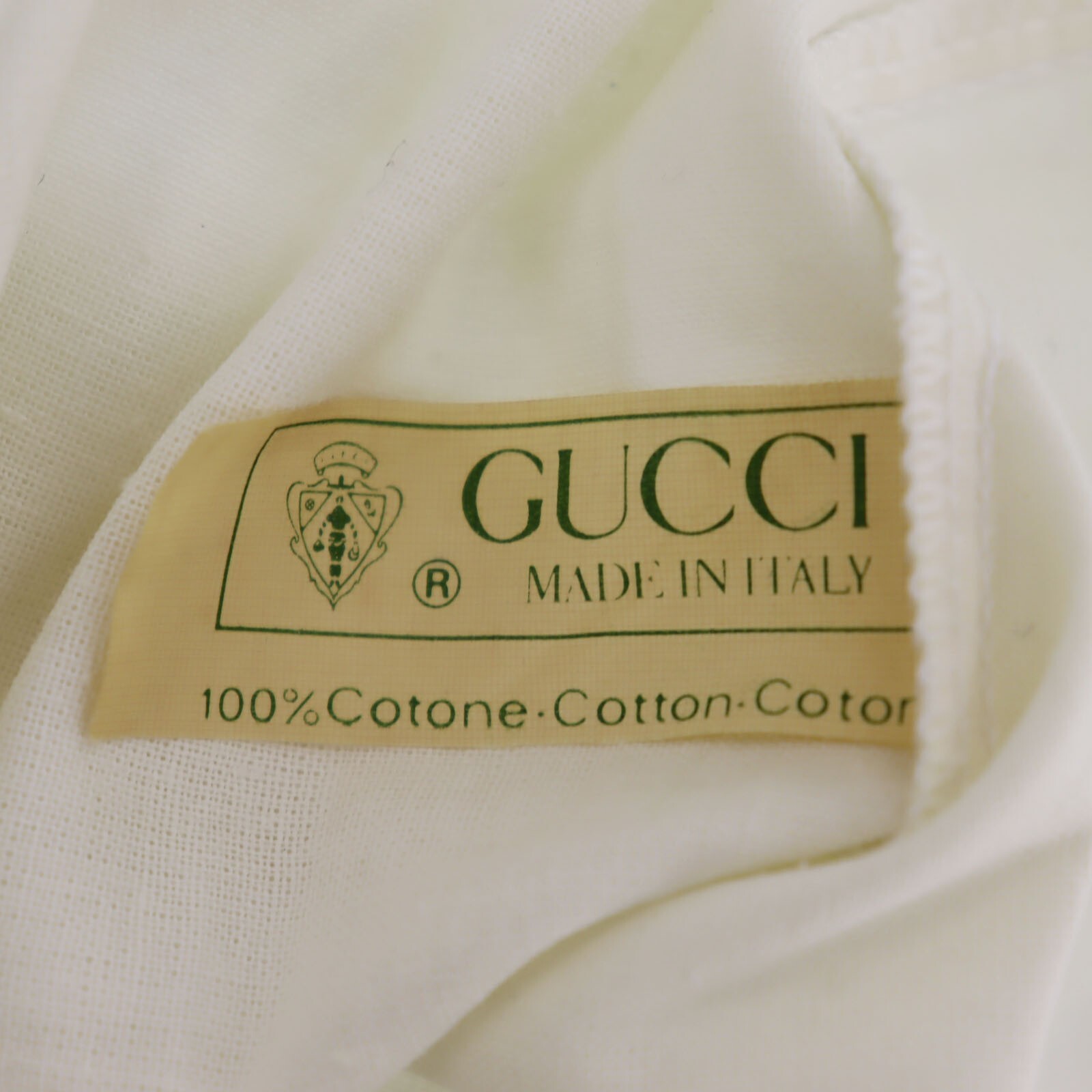GUCCI Dust Bag Drawstring White Size 13.7 × 13.7in (35.0 × 35.0cm) #EB357