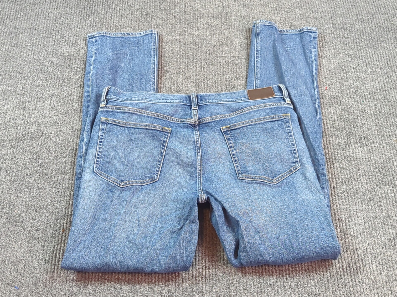 J Crew Jeans Men 34×34 Blue Straight The Sutton Denim Cotton