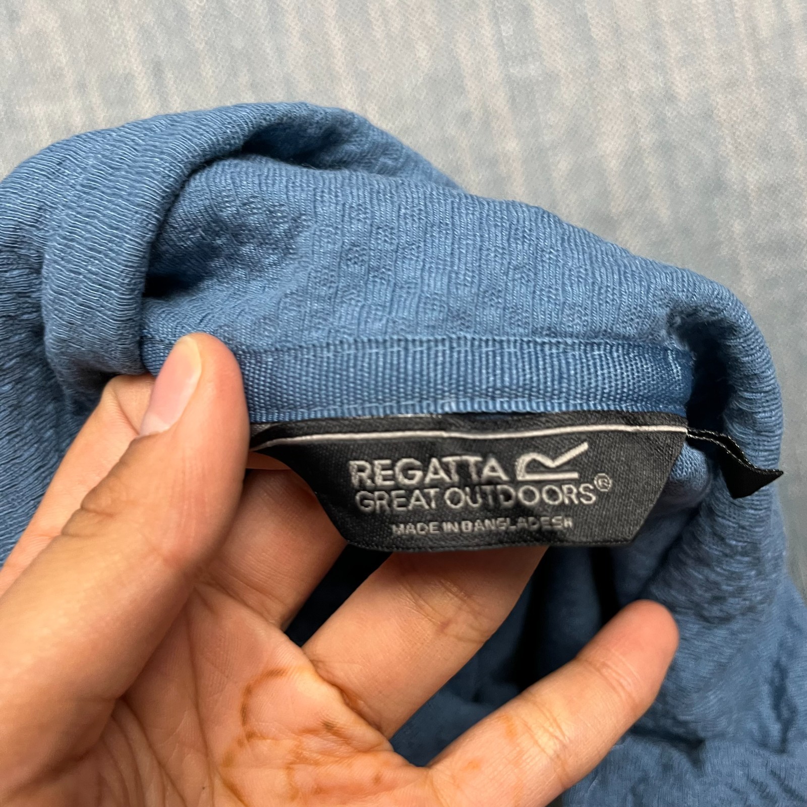 Regatta Great Outdoors Men’s Jacket Size XXL Blue Full Zip Textured Waffle Knit