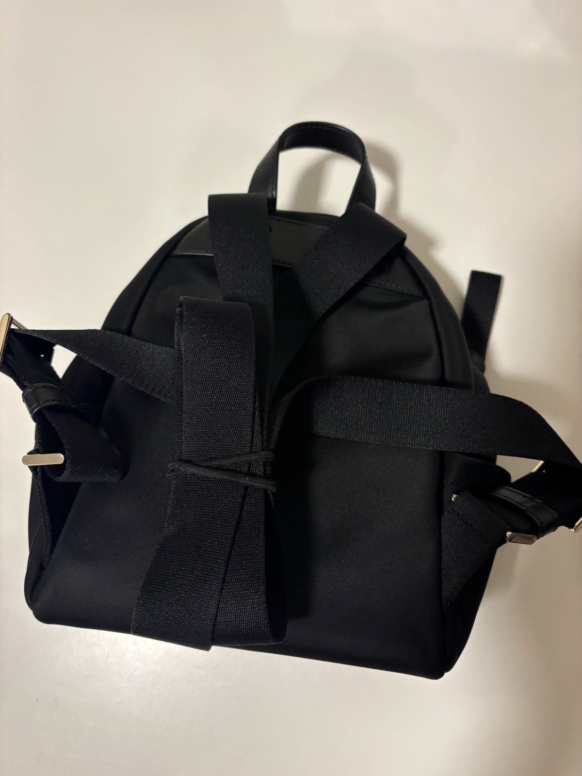 Kate Spade New York Black Mini Backpack Gold Hardware Zip, Adjustable Straps