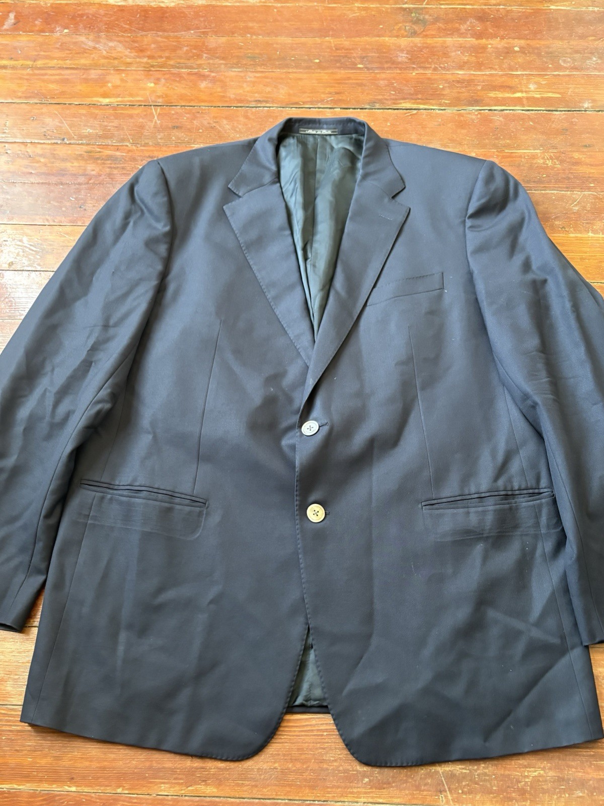 Corneliani Men’s Blue Wool/Rayon Blazer Jacket Size 58 7L Made In Italy
