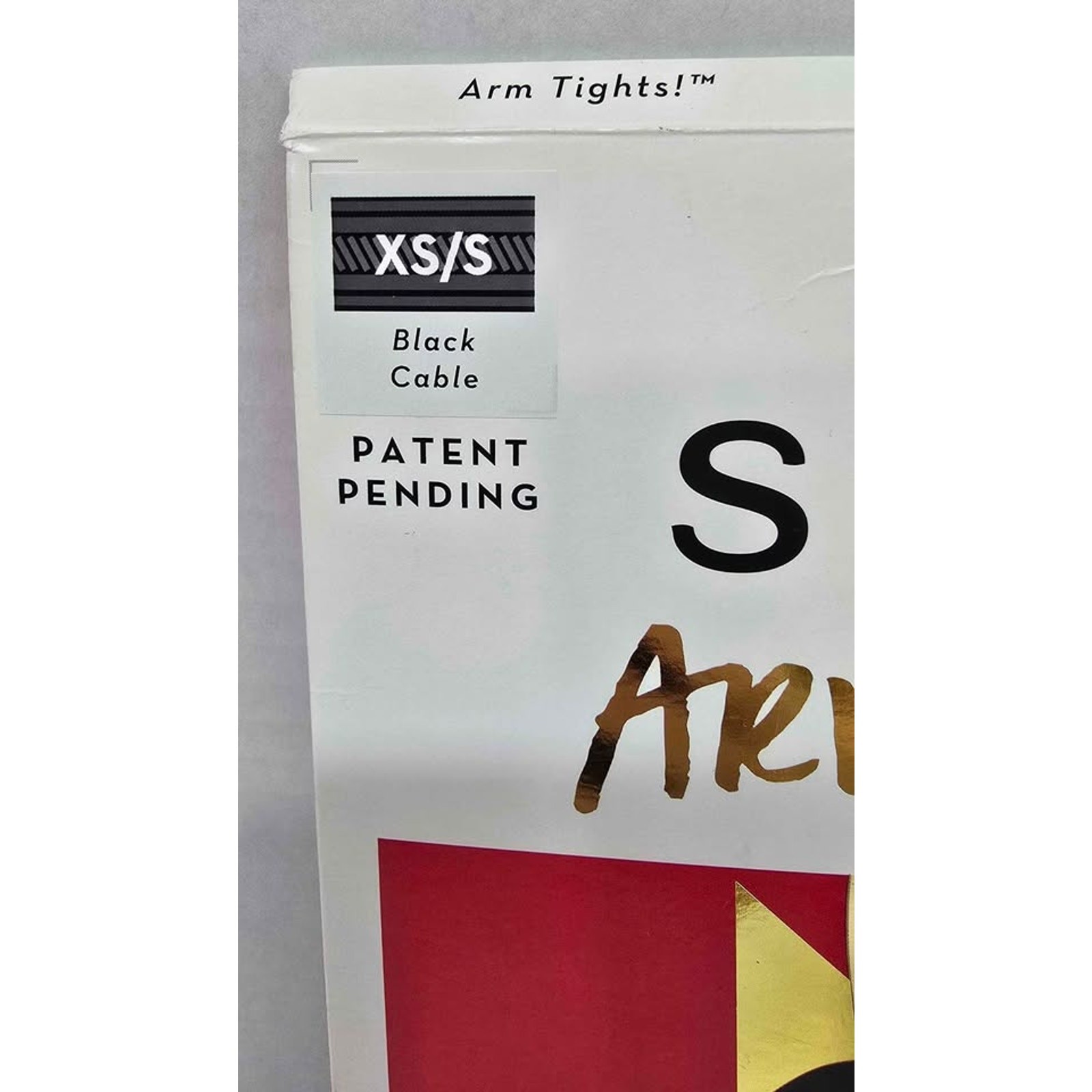 SPANX Arm Tights! Black Cable Knit XS/S
