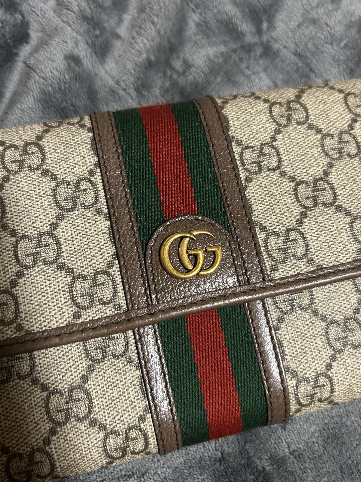 Authentic Gucci Ophidia Crossbody GG Wallet On Chain Shoulder Bag