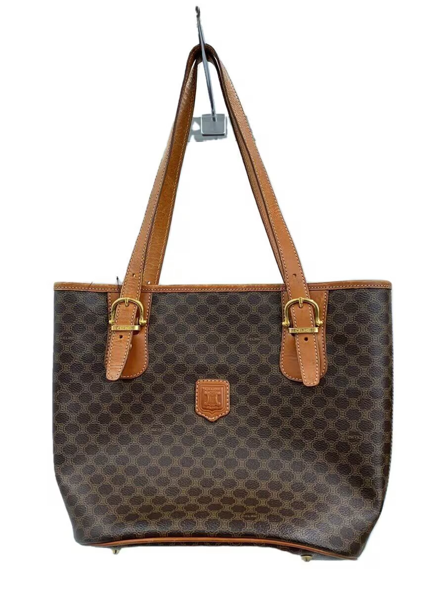 CELINE Tote Bag PVC BRW All-over print MC96