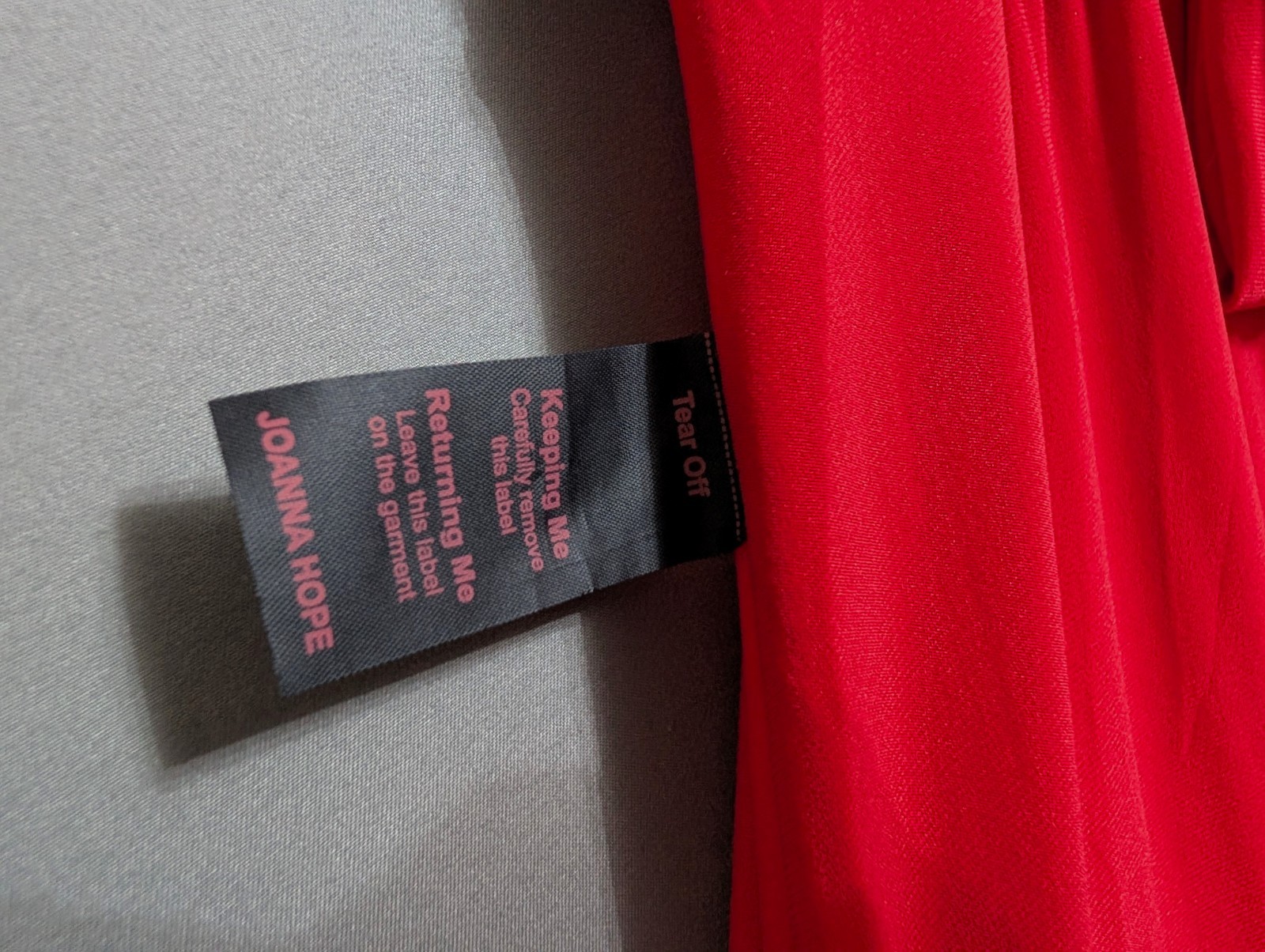 Joanna Hope Red Jersey Faux Wrap Tiered Midaxi Dress Tie Belt Stretchy 18 New