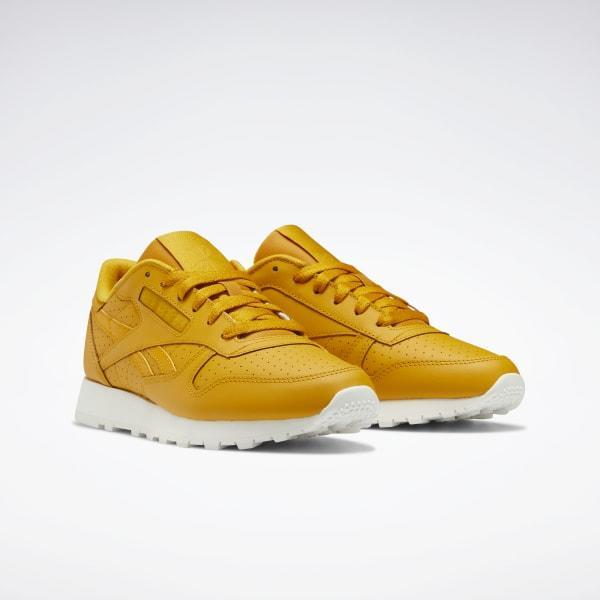 Reebok Women’s Classic Leather Running Sneakers GY1579 Bright Ochre