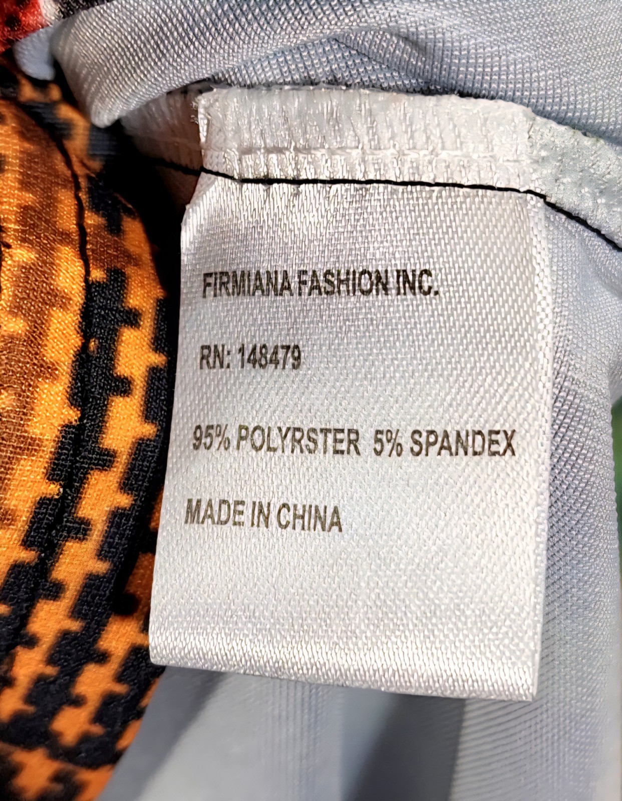 Lily By Firmiana Multi Pattern Houndstooth Plaid Patchwork Tunic Top 1X