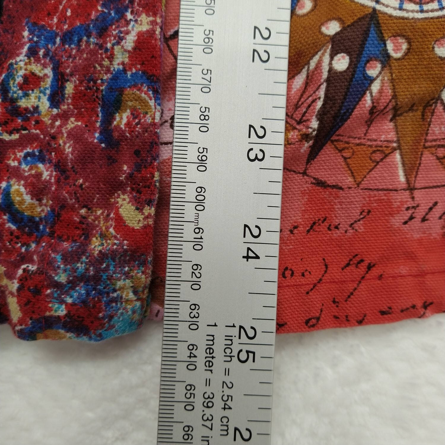 Gandy Couture Womens Top Shirt Jacket Medium Red Colorfull Design Long Sleeve