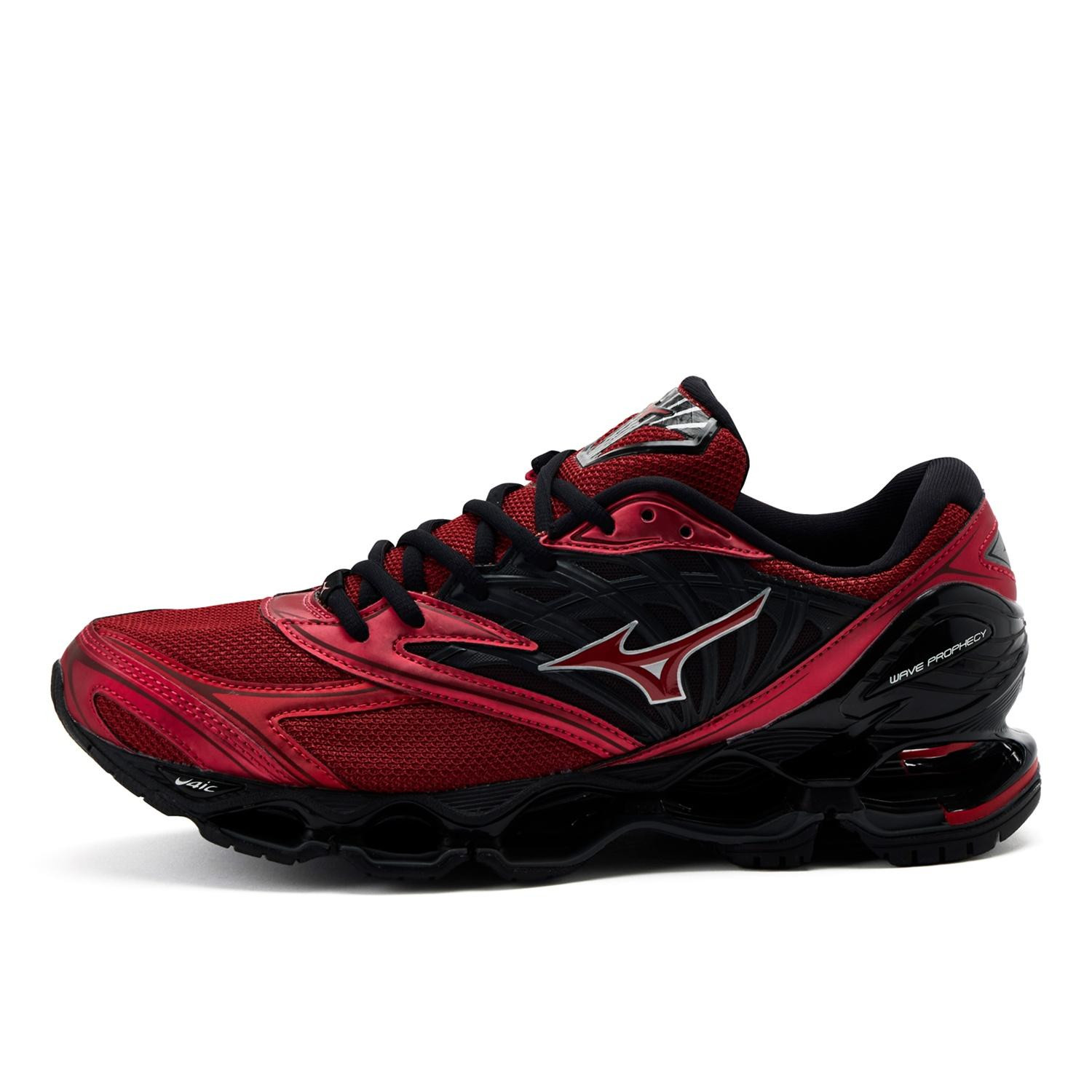 Mizuno Wave Prophecy Ls Synthetic Fiber Red Black D1GA333706 Men’s Size