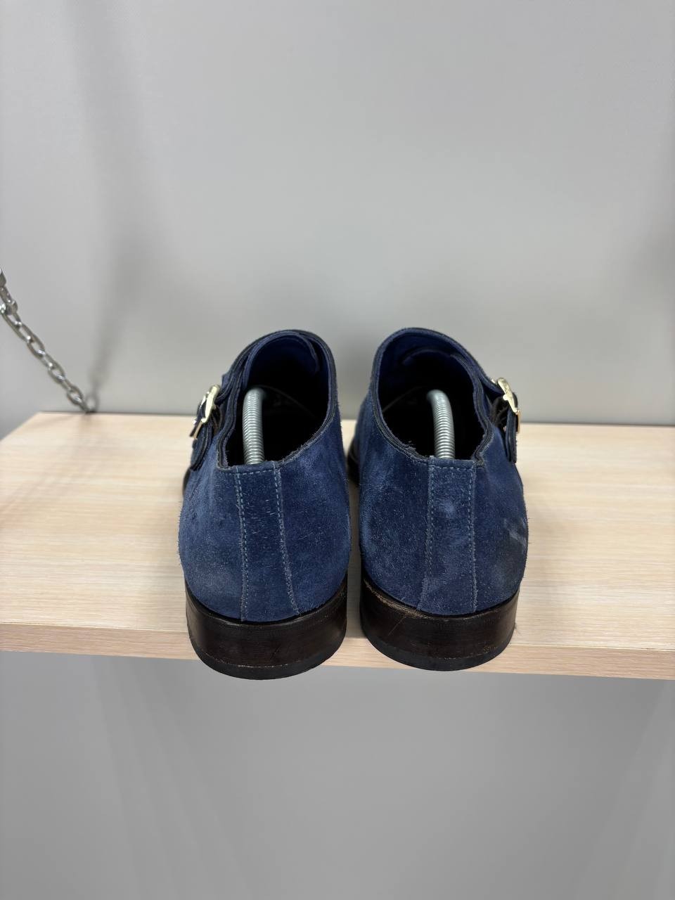 Mens shoes Santoni Size 8 Color Blue Duties Paid (USA)
