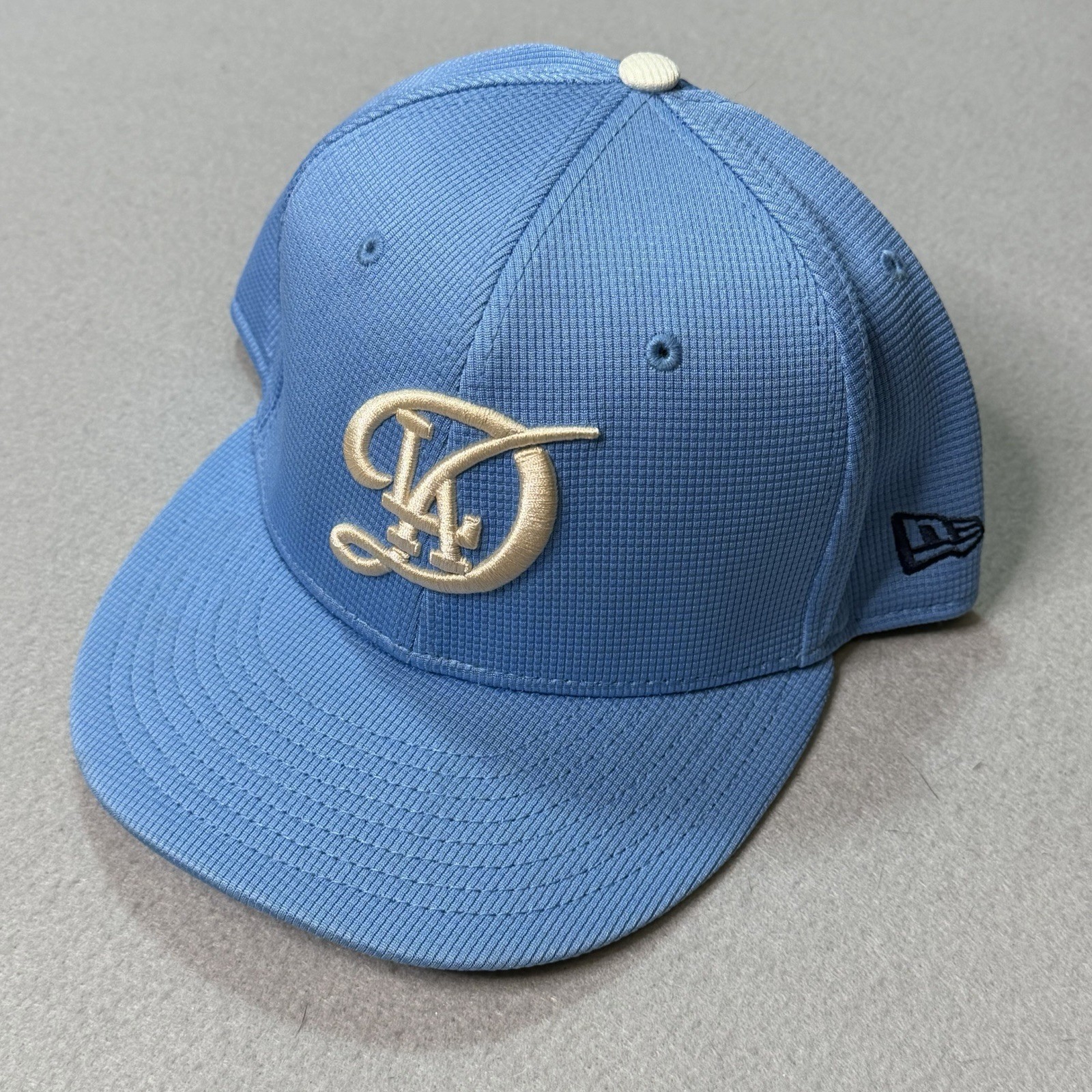 NEW ERA Los Angeles Dodger Cap BLUE Men’s Player Exclusive Sz8 63.5CM