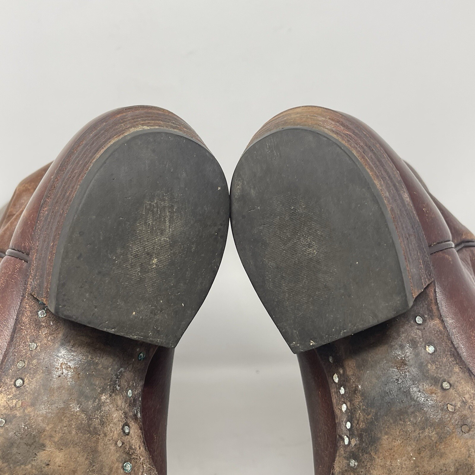J Chisholm Cowboy Western Boots Style 911 Mens 9 D Brown Leather Handcrafted